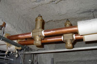 Valve Insertions on a copper line 